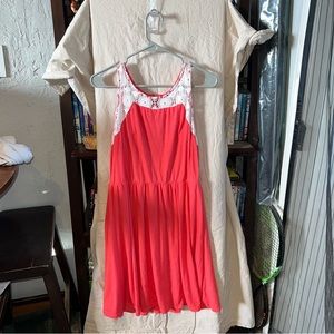 Cute Flirty Sundress with Lace Details